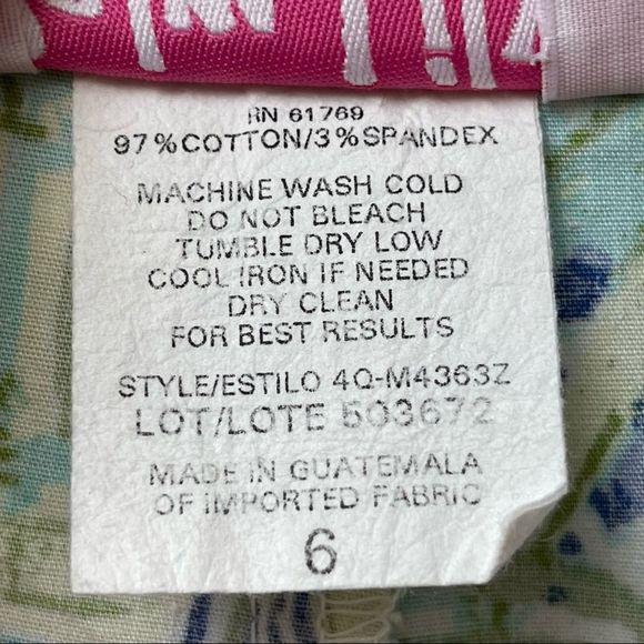 Palm Lily Skirt, Skirt-Short Mini Floral Sz6 - Picture 5 of 9